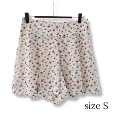 ●新品●MINIMUM●小花柄 フレア キュロット パンツ 韓国 01 Sサイズ