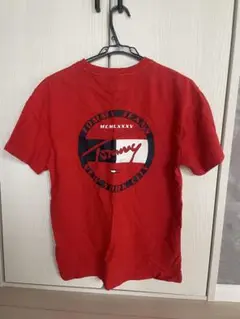 トミー・ヒルフィガー レッド Tシャツ　S