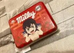 大人気‼️ レア‼️ 鬼滅の刃　ミルキー　缶　コラボ　伊之助　限定イラスト