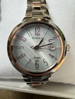 CASIO Sheen SHW-1500 稼働、超美品 カシオ、光を集めてきらめく女性向けの小型ソーラー電波ウオッチ