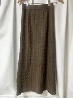 Babニットロングスカート