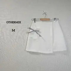OTHERMIX　スカート　ミニスカート　ホワイト　リボン　かわいい　レディース