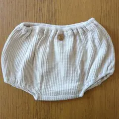 ベージュ クマの顔刺繍 ブルマ