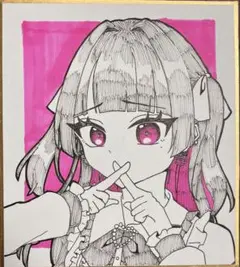 地雷系女の子 オリジナルイラスト 手描き