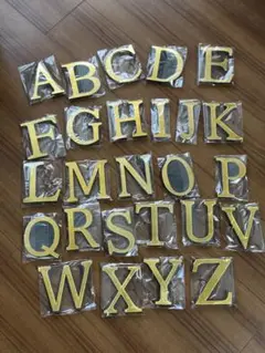 ゴールドアルファベットセット A-Z