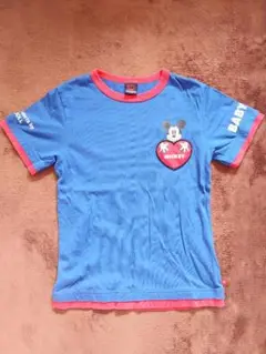 ミッキーマウス Tシャツ 青