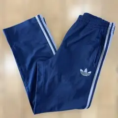 adidas ファイヤーバード トラックパンツ 古着 ネイビー Lサイズ
