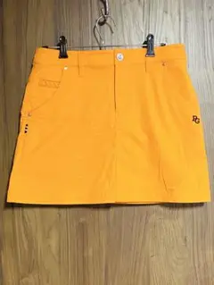 パーリーゲイツ レディーススカート オレンジ ポケット口編込み イカリ