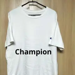 Champion ホワイト Tシャツ クルーネック