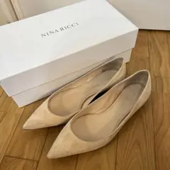 ニナリッチ　NINARICCI フラットシューズ　パンプス　ベージュ