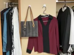FENDIストライプデザイン トートバッグ