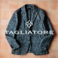 TAGLIATORE タリアトーレ ジャケット グレー メランジ ツイード 48