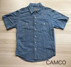 CAMCO カムコ　半袖ストライプシャツ　サイズM