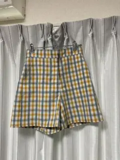 チェック柄ショートパンツ