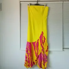 フラダンス用イエローピンクドレス
