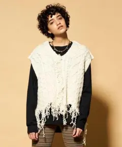 MAISON SPECIAL フリンジベスト