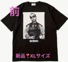 新品！志村けん　KEN SHIMURA⭕️ヴィンテージ黒Tシャツ　男女兼用　XL