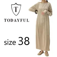 定価22,000円 トゥデイフル TODAYFUL ベロア ドレス ワンピース