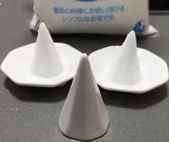 盛り塩セット　盛り塩型八角小皿2枚　風水　厄除け　開運　縁起担ぎ　リング置き