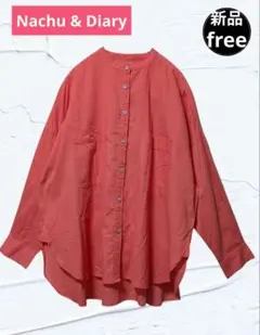 ❤新品❤Nachu & Diary シャツブラウス オーバーサイズ 綿100 F