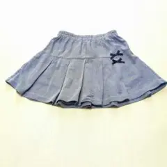 【美品】アイアムマリリンブルースカート100ボーダーリボン可愛い通園通学爽やか夏