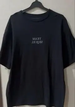 『SEQUEL』 Tシャツ 23ss バックロゴ　センターロゴ　黒　【L】