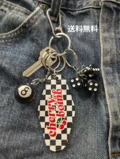 【カラビナ付き】キーホルダー4点セット ストリート　アメカジ　古着