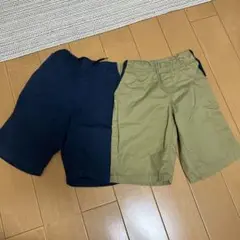 120サイズ★アースミュージック＆エコロジー★ネイビー・カーキ 2点セット