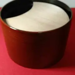 お茶道具 木製漆塗茶巾落し