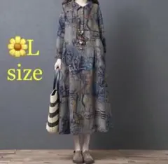 上品 ワンピース 体カバー ゆったり 花柄 おっしゃれ