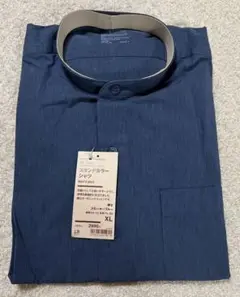 【新品未使用タグ付】無印良品 洗いざらしブロード スタンドカラーシャツ XL