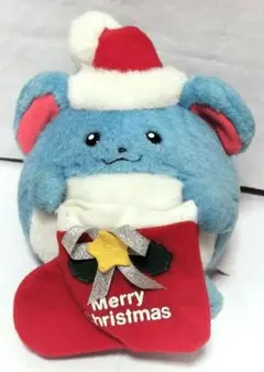 TOMY ポケモン マリル　ぬいぐるみ　サンタ　クリスマス　初期　レトロ　レア マリル 初期 ぬいぐるみ サンタ ポケモンサンタ クリスマス