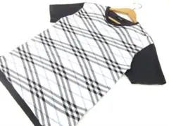 【美品】BURBERRY BLACK LABEL ノバチェック柄 半袖Tシャツ