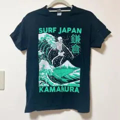 GILDAN 鎌倉 Tシャツ SURF JAPAN 鎌倉 ブラック