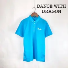 DANCE WITH DRAGON 半袖 ポロシャツ ブルー 青色 2 L相当