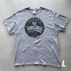 アメリカ古着半袖Tシャツ"Virginia"グレー GRAY L USAアメカジ