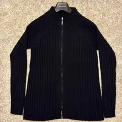 美品 ARMANI COLLEZIONI ドライバーズニット ダブルジップ 48