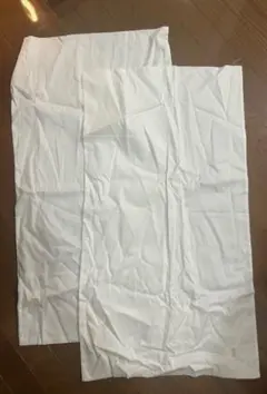 【1,000円市】ホワイト 100%コットン 枕カバー 50×90 cm