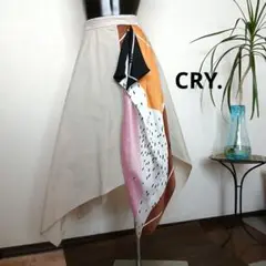CRY．アシンメトリー 変形 フレアスカート