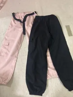 SHIEN カーゴパンツ　2本セット ピンク・黒　10Y