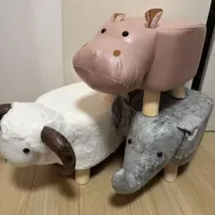 【3種セット】動物デザイン スツール アニマル　椅子　子供用　アニマルスツール