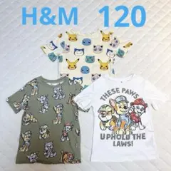 H&M 半袖Tシャツ3枚まとめセット(120㎝)