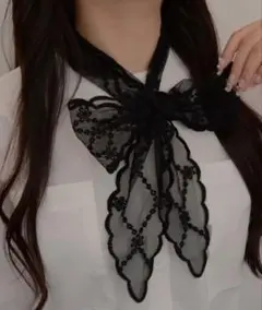 メイリー スカーフ 黒