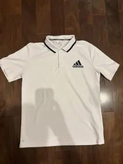 adidas ホワイト ポロシャツ　XL