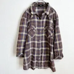 NICOLE 長袖チェックネルシャツ 48 メンズ 春 秋トップス カットソー