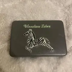 Maneless Zebra アクセサリーケース 黒 シマウマ