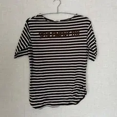 studio CLIP《高山都さんコラボ》ごきげんフレンチボーダーTシャツ　M