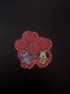 BT21 ハート型ステッカー