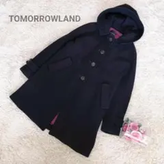 【TOMORROWLAND】トゥモローランド フーデッドコート ネイビー 38