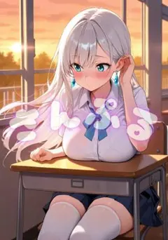 ◆ましろ◆A4サイズ ポスター AIイラスト 最高画質 アニメ セクシー 17